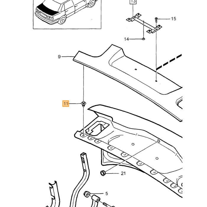 Volvo plug Volvo onderdeel nr 974682