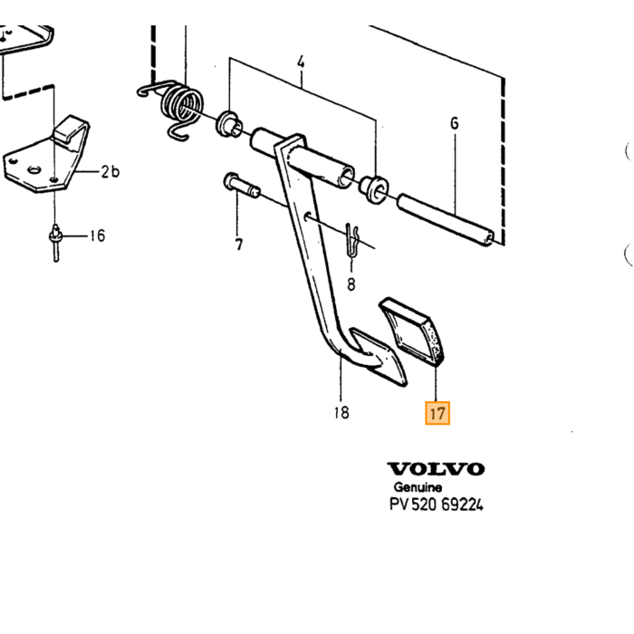 Volvo Rubber plug 13 mm Volvo onderdeel nr 974683