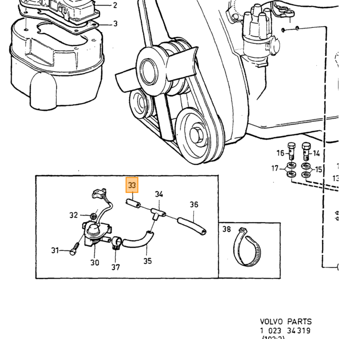 Volvo Vacuum slang 4mm inw 9.2mm/benzine slang  uitw per meter 240+260+740 ea v70 vacuumslang brandstofslang Volvo onderdeel nr 976734