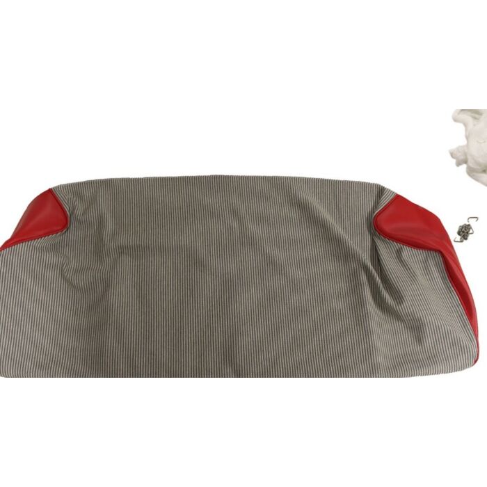 Volvo Bekleding 445 achterbankhoes zitting rood-grijs 215-153 219-174 Volvo onderdeel nr 98702