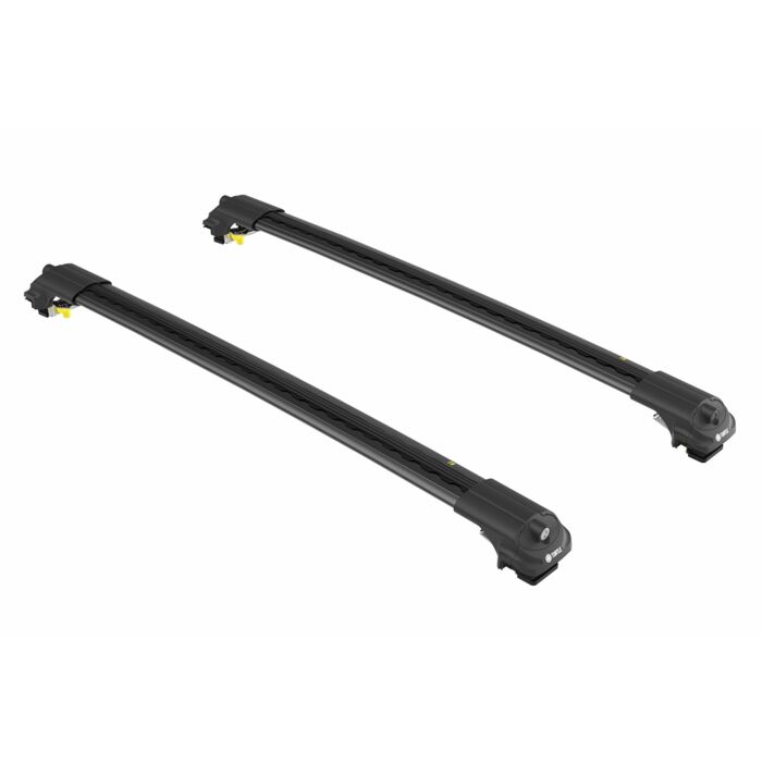 Dakdragers zwart voor aan roofrail/dakrail  Volvo V50 2004-2012 6 max 75kg dakrail  wing vorm  voor weinig windgeruis