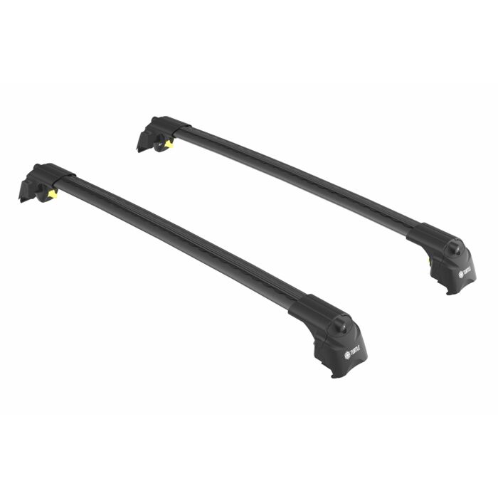 Dakdragers zwart voor aan roofrail/dakrail  Volvo XC90 2015+  max 75kg dakrail  wing vorm  voor weinig windgeruis