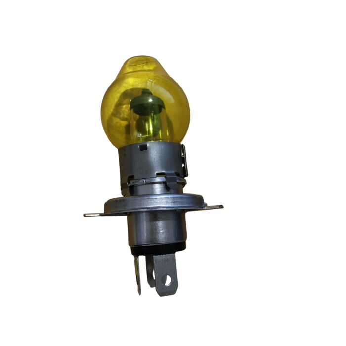 Lamp 12 volt H4 60/55 watt halogeen Geel (963187) P43t Voet