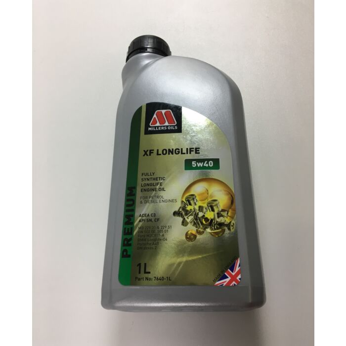 Millers olie 5W40 full synthetisch 1 liter XF longlife