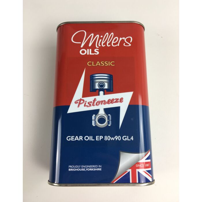 Millers olie EP 80W90 GL4 gear oil (versnellingsbak en stuurhuis olie) liter 0.9ltr M40 140  145  164  Amazon  P1800  P1800 E  P 1800 ES  P 210  Pv 444  PV 445 DUETT  Pv544