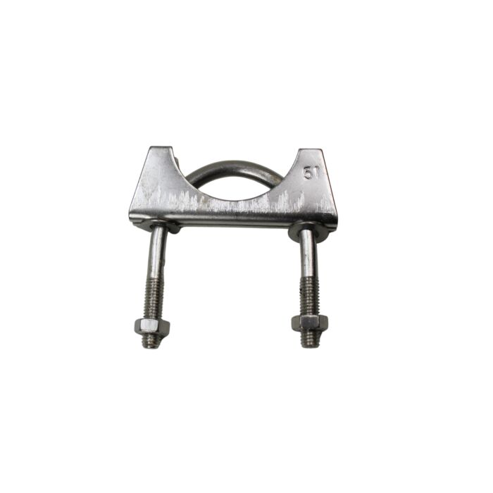 Uitlaat klem 51 mm RVS