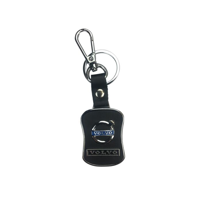Volvo Sleutelhanger Volvo chroom - zwart - helaas uitverkocht Volvo onderdeel nr V124
