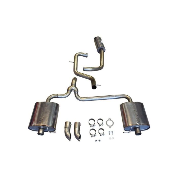 Compleet RVS sportUitlaatsysteem Catback Volvo V70 2.5T 2008-2012 
