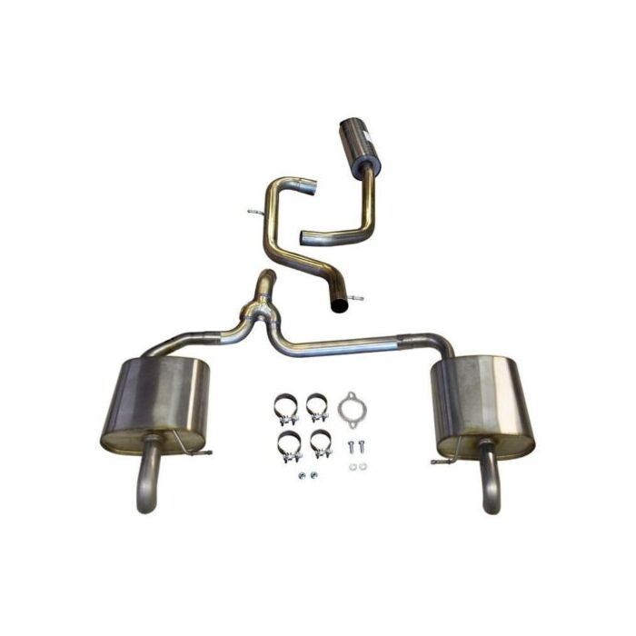 Volvo RVS uitlaat V70III 2.5T 2.5 fT vanaf kat. en back. Excl. rubbersh. Volvo onderdeel nr VOK23150