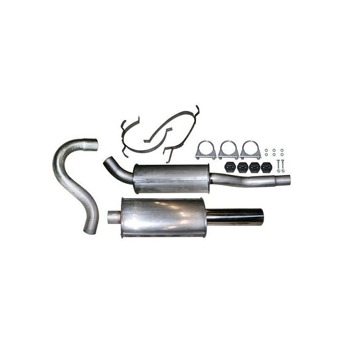 RVS Sportuitlaatsysteem Catback Volvo 740 - 940 4-CYL 8V zonder Turbo