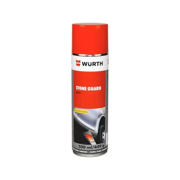 Volvo Spuitbus Bodembeschermer stone guard overschilderbaar zwart 500ml Wurth Volvo onderdeel nr W0071