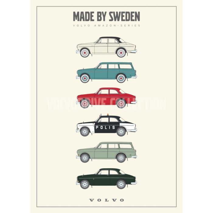 Volvo Poster amazon Made by Sweden 121 122 Volvo onderdeel nr posteramazon