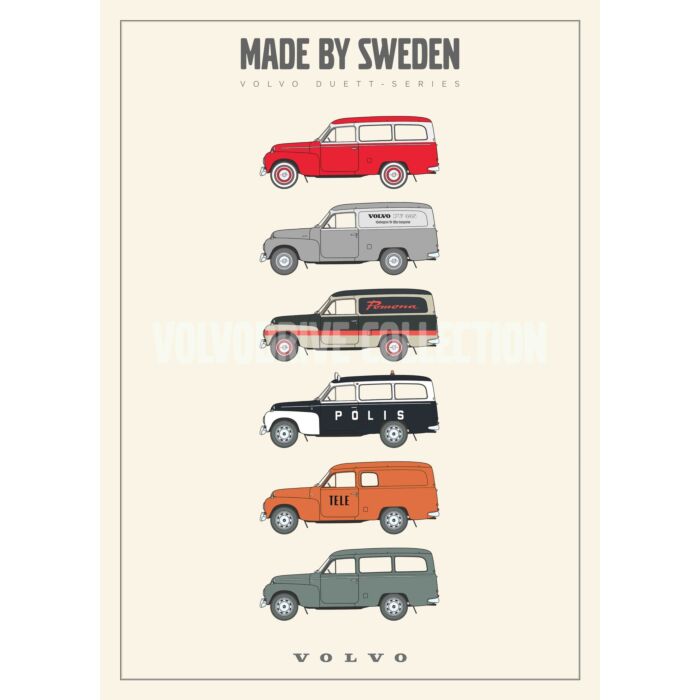 Volvo Poster Duett Made by Sweden Volvo onderdeel nr posterduett
