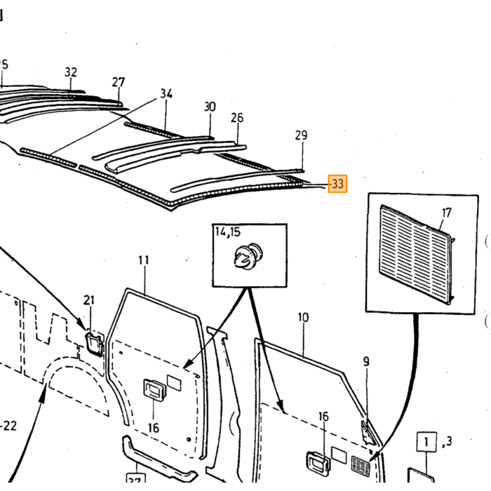 Schakelaar verlichting Volvo P1800, gebruikt
