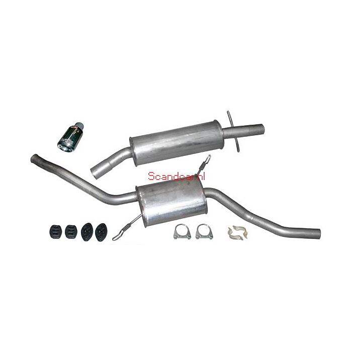 Volvo Uitlaatset 850 GLE+GLT 10V+20V okt 90--febr 1997 RVS Ferrita vanaf katalysator Volvo onderdeel nr VOK85001