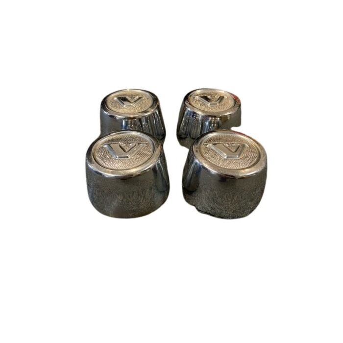 Volvo Navkapselsats, Navkapsel, för Volvo 240+260, 70mm Metal for Rim 1229734 1229778 1229792 1359670, Volvo Part 1206278, Used