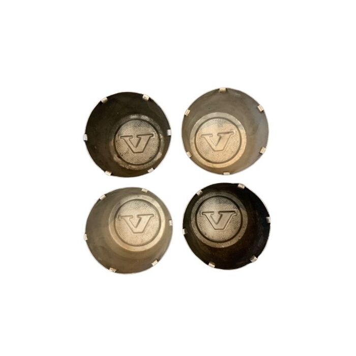 Volvo Navkapselsats, Navkapsel, för Volvo 240+260, 70mm Metal for Rim 1229734 1229778 1229792 1359670, Volvo Part 1206278, Used