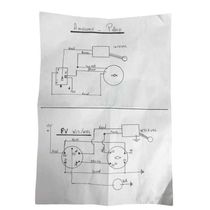 Volvo Interval schakelaar ruitenwisser PV544+Duett+P1800+Amazon ruitewisser  Volvo onderdeel nr 106106
