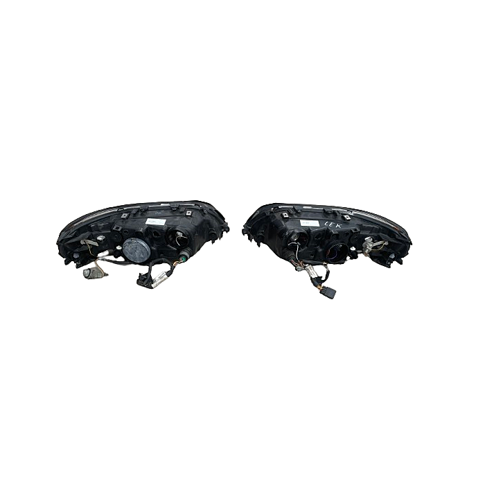 volvo , set, koplamp, kuntststof, links en rechts, headlight, plastic, left and right, v70 H7, orgineel volvo, part nr. 30698836, 30698835