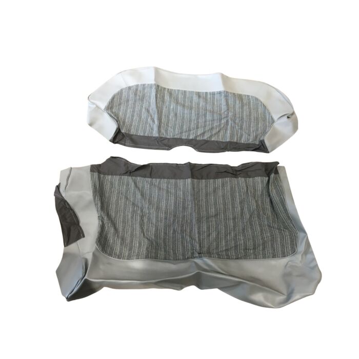 Volvo Bekleding PV444 achterbank zitting+rug incl 95281 blauw/grijs 1951-1955 type B-H Volvo onderdeel nr 95280