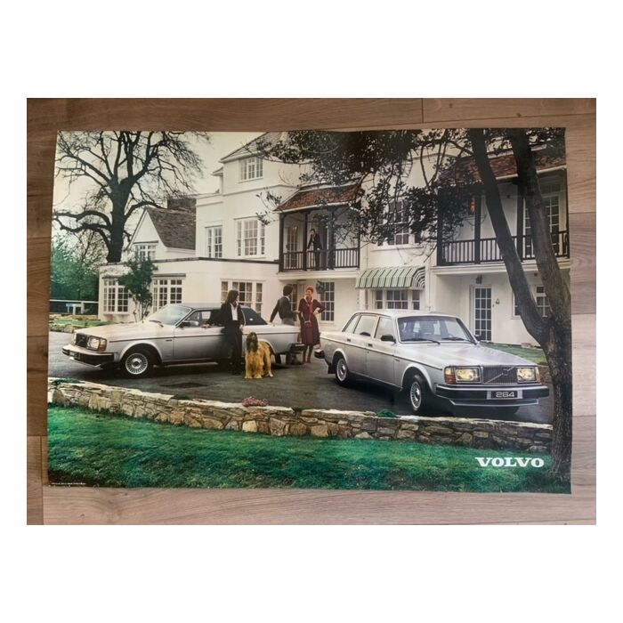 Poster Volvo 264, Reproductie Origineel, B1 Formaat 70 x 100 cm