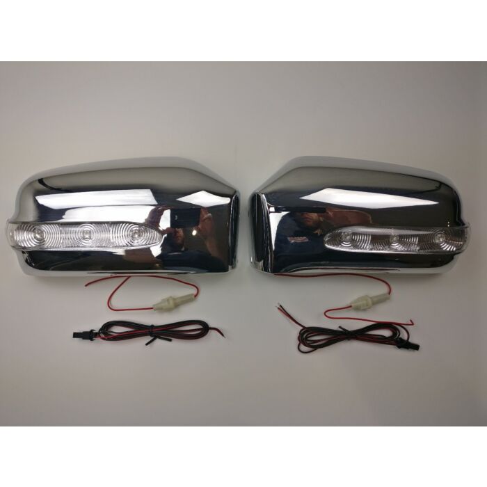 Spegelkåpor sats krom med blinkers för 850 - S70 - V70 -2000