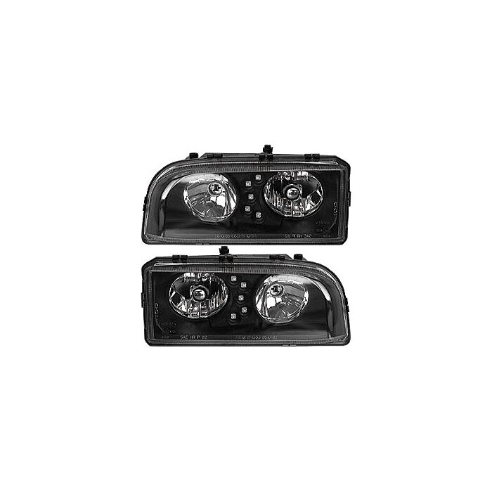 Volvo Strålkastare svart design V&H Volvo part no _Black_B