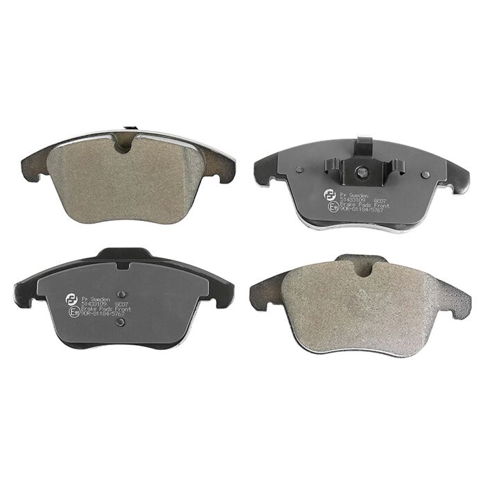 Rem blok set voor V70+XC70+V60+ 2008+ S80 2006+ 1427386 1432363 1436498 1437761 1458247 30793107 30793540 307939 S60 ATE