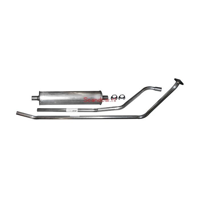 Uitlaatset Duett 445/210 B16 58-61 RVS zonder montageset