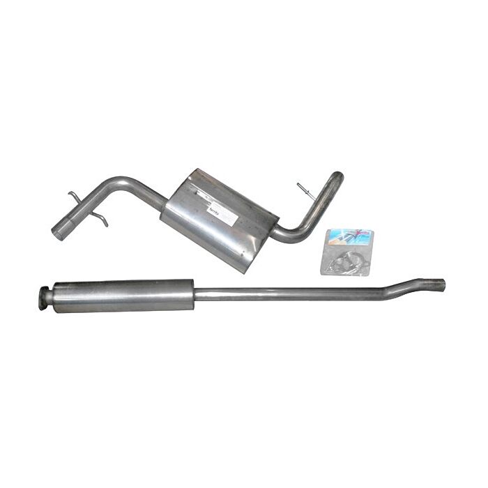 Uitlaatset S60 2.4 140-170 PK en turbo en diesel RVS 2001+ vanaf kat 