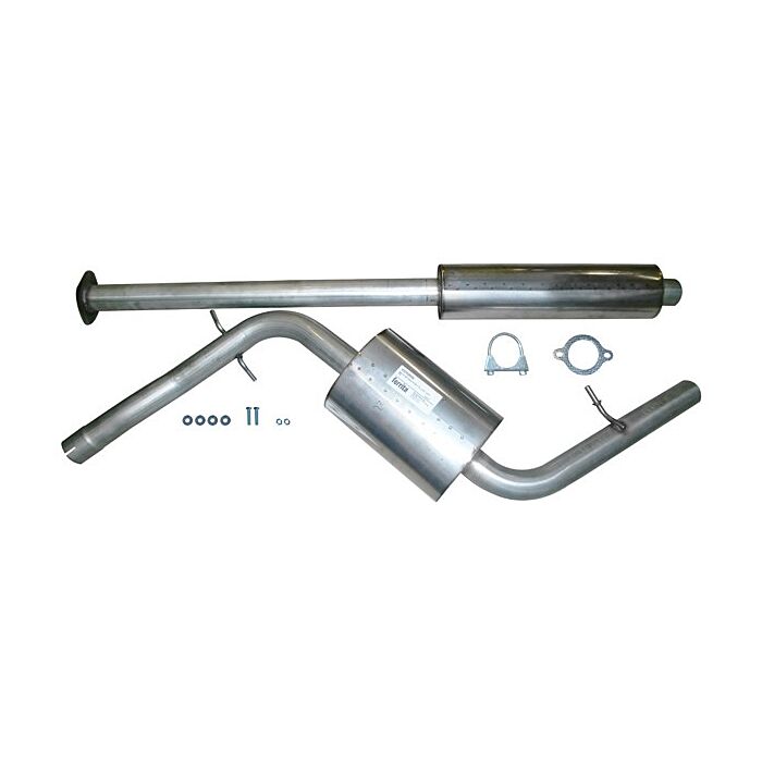 Uitlaatset V70ll (N) 2000+ 2.0T+2.3T5+2.4T+2.4D+2.4D5 RVS vanaf katalysator