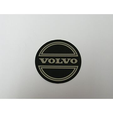 StickerinchVolvoinch naafdop zwart op chroom 50mm 