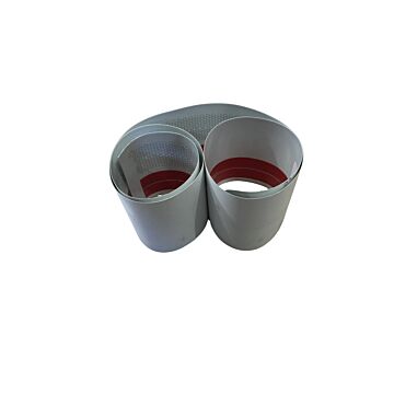 Striping bumper 240+260 reflecterend voor wit achter rood voor+achter SET 1981+