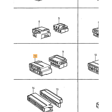Klem plug voor 1318312 interieur 240+260