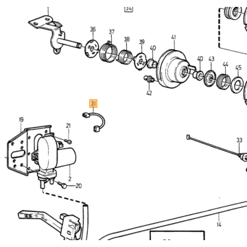 kabelboom deel 740 760 cruise control