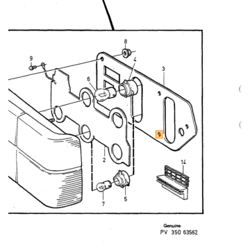 Knipperlicht links 740 -1989 canada/usa koplamp