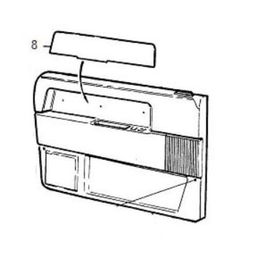 Deur portier Paneel links interieur links voor 740 760