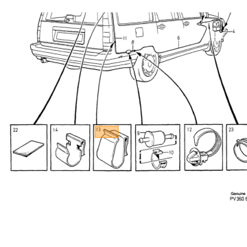 Ruitenwisser Arm links