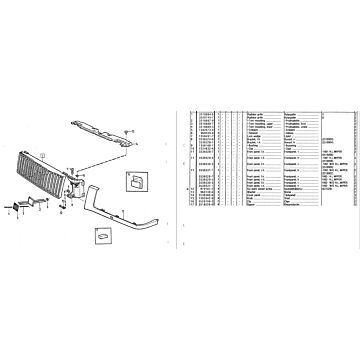klem motorkap grille plaat 740 760 940 960