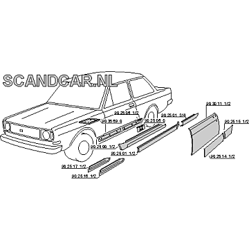 Dashboard cover 140+164 1973-1974 ( NIET MEER LEVERBAAR )