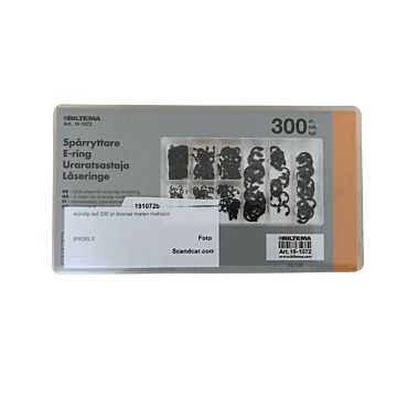 Circlip set 300 st diverse maten metrisch uitwendig
