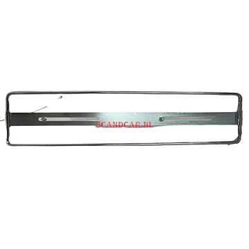 Kentekenplaat houder 11x52cm chroom ( geschikt voor lang gele plaat )