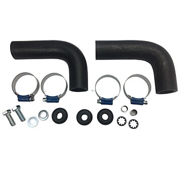 Radiateur slangen set (2st) PV+Amazon B18-1966 incl 4 slangklemmen en 3 ophangrubbers+busjes