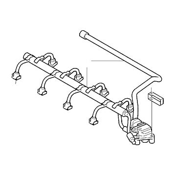 Brandstof gallerij V8 S80 XC90 8CYL. 8CYL. CH -343692. CH 343693-. L.H.D