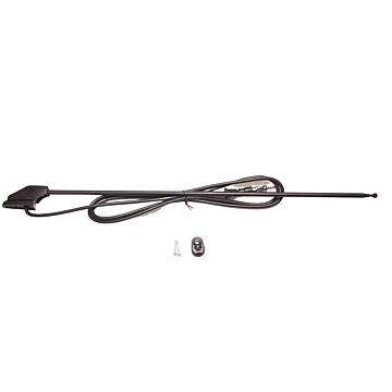 Antenne chroom raam/zijstijl 3 delen telescoop 46-126cm kabel 120cm