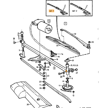 ruitewissermotor volvo 700 -900electrolux