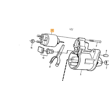 Actuator startmotor Solenoid 850/940/960