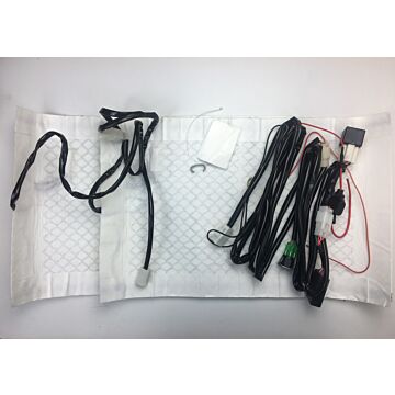Stoelverwarming element / Stoelverwarming matje / zitting & rug / op alle typen toepasbaar/ 28x44 cm inclusief montage set / helaas niet meer leverbaar