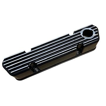 Klepdeksel B18+B20 aluminium zwart /chr