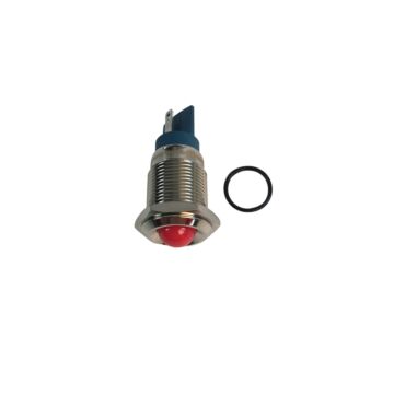 Controle lampje rood (LED) 12 volt voor montage in dashboard e d